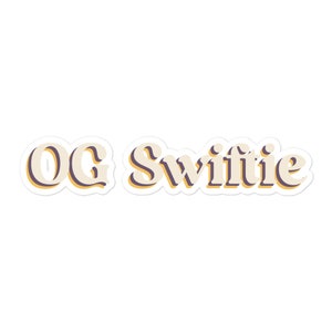 OG Swiftie vinyl sticker for water bottles, notebooks, cars, laptops