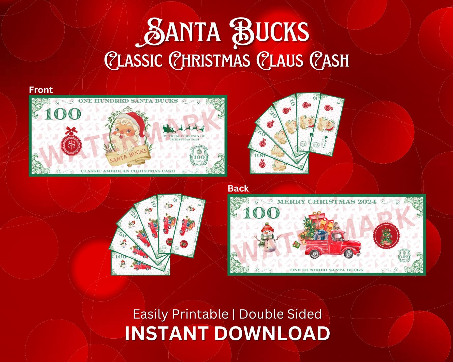 christmas-play-money-etsy for Free Printable Christmas Play Money Christmas Play Money - Etsy for Free Printable Christmas Play Money