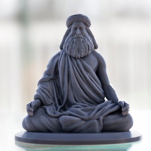 Sadhguru Adiyogi Shiva Meditatie Pooja Standbeeld Yoga Guru 3D-model voor afdrukken STL Digitale download