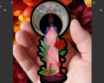 Self Love Spell Water-Resistant Sticker | Witchy Metaphysical Art