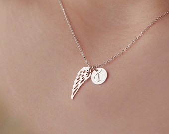 Memorial Gift, Angel Wing Necklace, Family Remembrance Gift for Loss of Parents, Spouse, Child, Friends, Christmas Gift