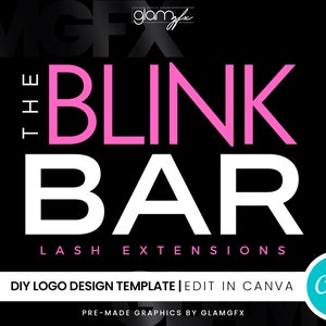 DIY Text-Based Logo Template | Premade Canva Logo Design | Beauty Logo | Lash Logo | Hair Logo | Boutique Logo