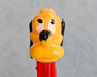 Dispensador PEZ vintage de finales de los años 60 de Disney Pluto, Pluto Disney