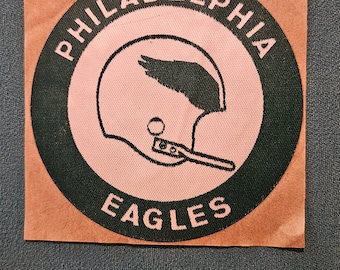 Calcomanía vintage de los Philadelphia Eagles 1970-71