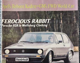 Road & Track Diciembre de 1979, Buen Estado, tiene etiqueta y desgaste normal, Datsun 200SX, Datsun 510, Opel Kadette, Rabbit, más