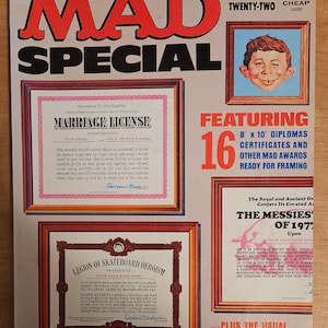 Mad Magazine Special #22 1977 Good Condition, Complete, No rips or tears, normal wear and light page yellowing.