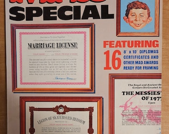 Revista Mad Especial #22 1977 Buen estado, completa, sin roturas ni desgarros, desgaste normal y ligero amarilleamiento de las páginas.