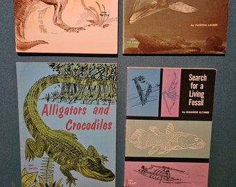 Libros de bolsillo vintage de animales para niños, 1968 y 1970