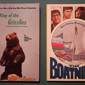 1970 Walt Disney Vintage Set of 2 Walt Disney Productions Paperbacks