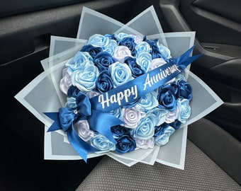 Eternal Rose Bouquet| 50 rose bouquet | Bouquet with custom message