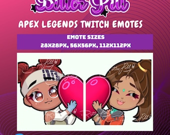 Apex Legends Twitch Emotes Lifeline Rampart Heart