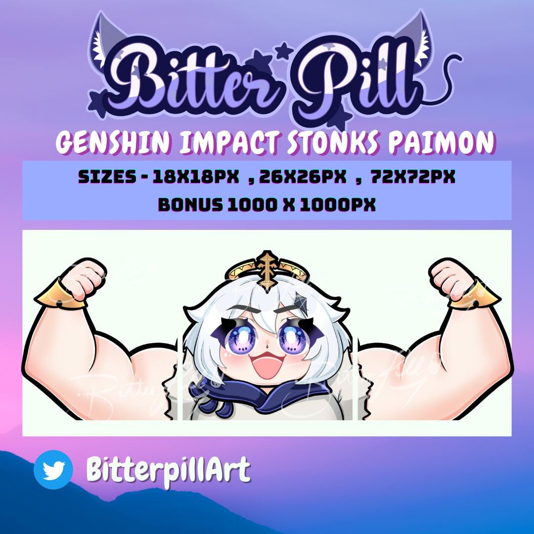 Cute Genshin Impact Buff Paimon - Etsy