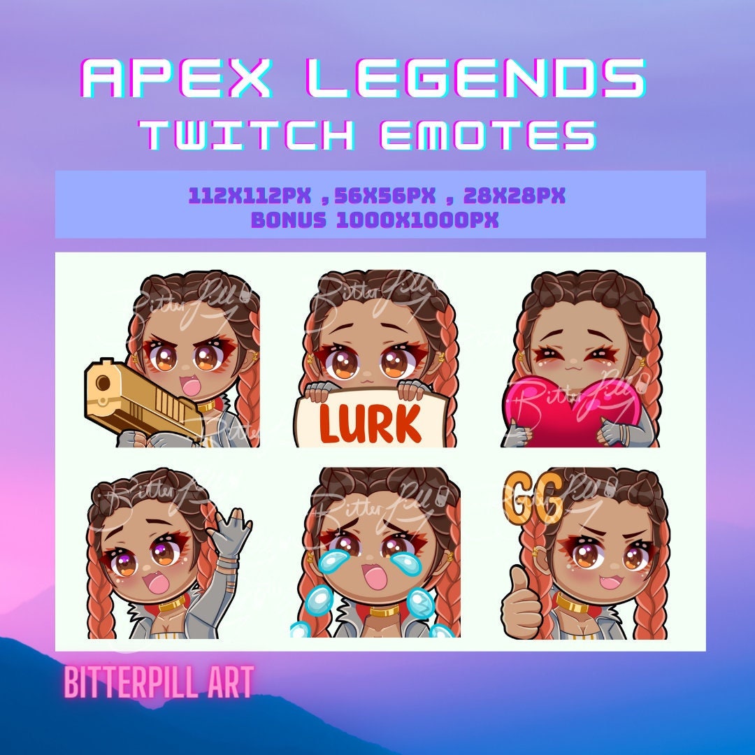 Twitch emotes loba apex legends etsy
