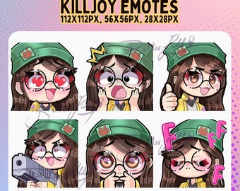 Valorant Killjoy Twitch Emote Pack