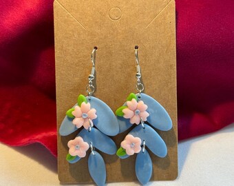 Pastell Blumen Ohrringe
