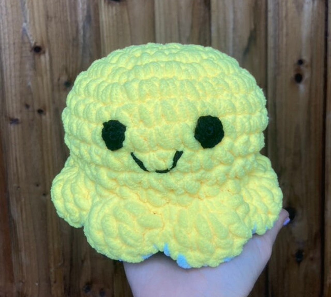 Large Reversible Octopus Plush Etsy