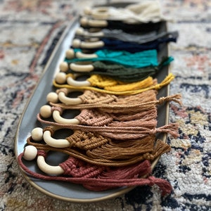 Macrame Car Diffuser, Car Accessories, Essential Oil Diffuser, Rear View Mirror Hanger, Boho Accessories