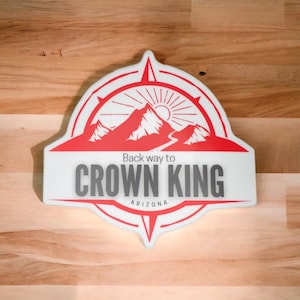 Back Way to Crown King  Trail Sticker