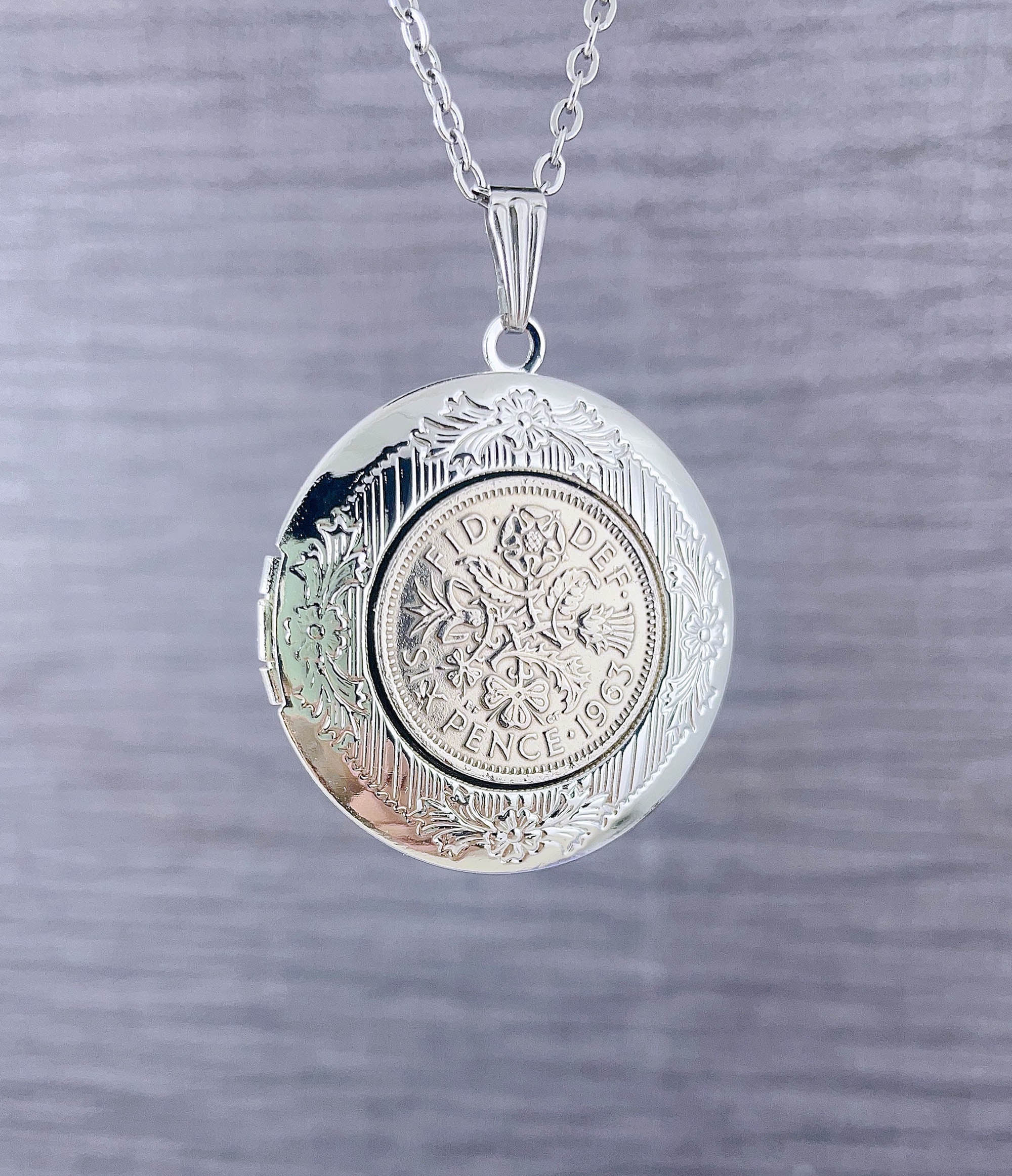 1963 coin pendants - Etsy 日本