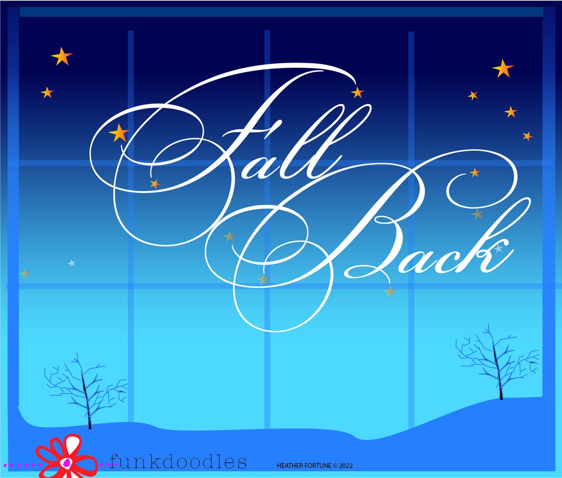 Daylight Saving Time Change Fall Back DST Nov 5 2023 Extra Etsy