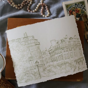 european cityscape drawing