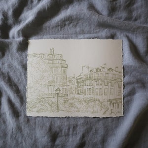 european cityscape drawing