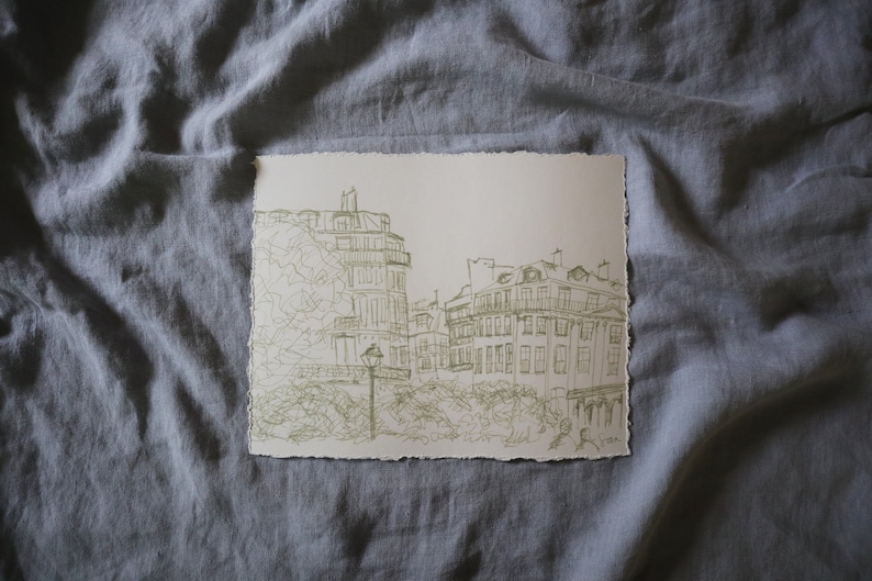 european cityscape drawing