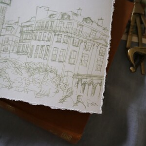 european cityscape drawing