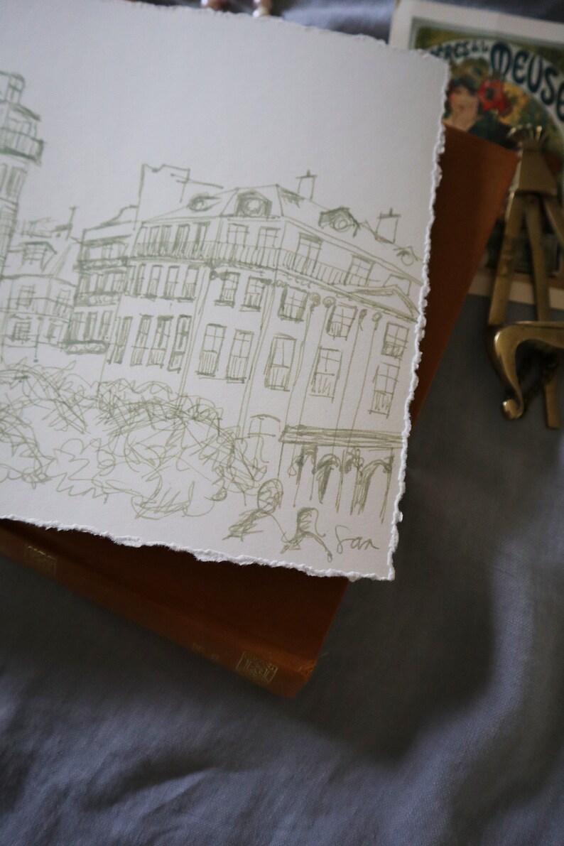european cityscape drawing