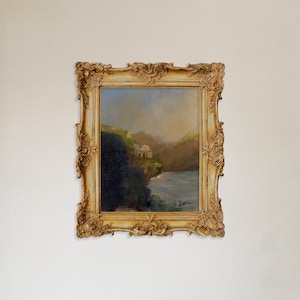 Paesaggio costiero inglese, dipinto a olio su tela, paesaggio marino per interni di case coloniche europee e cottage inglesi.