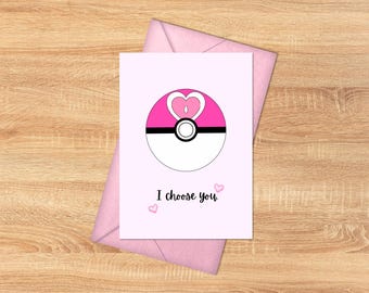 I choose you - Printable Valentine’s Day Card