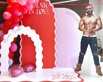 Personalized Hens Party Decor Package – Backdrop, Standee & Head Cutouts