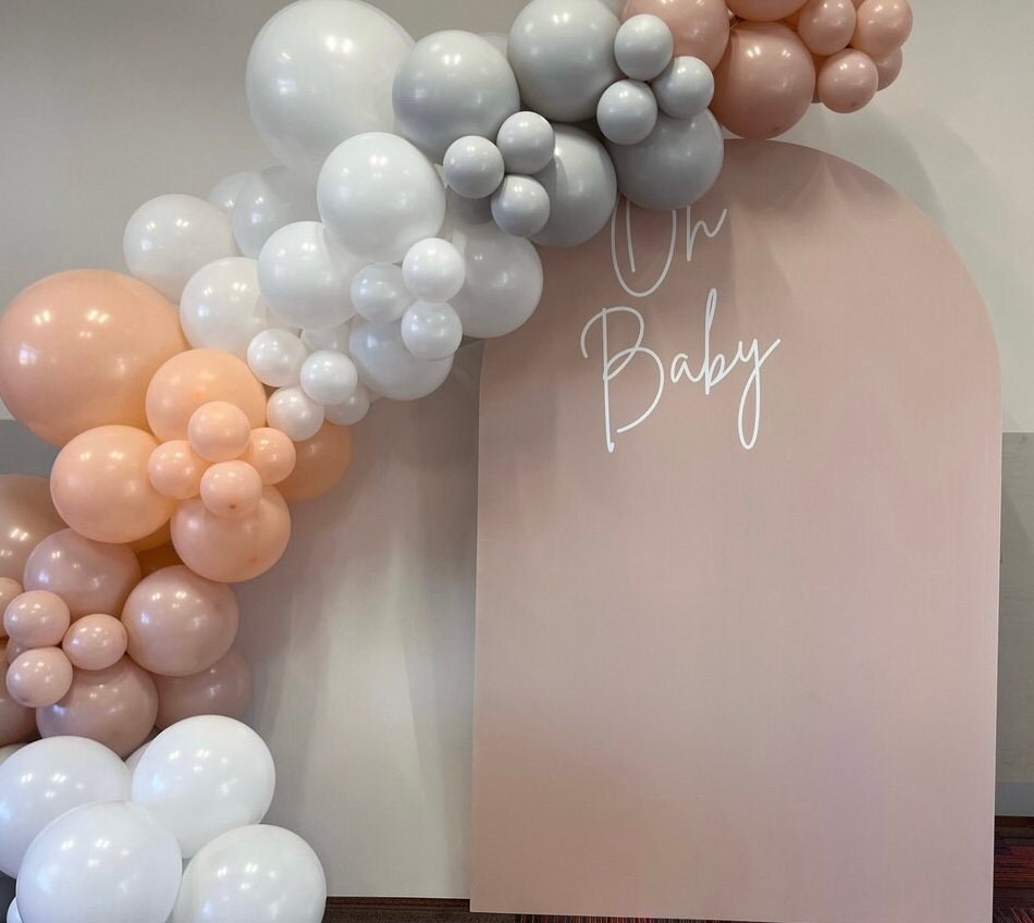 Oh Baby Arch standee backdrop - Personalised