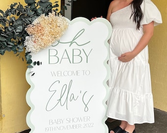 Baby Shower Curve Welcome Sign