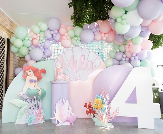 Mermaid / Ariel party standee cut outs
