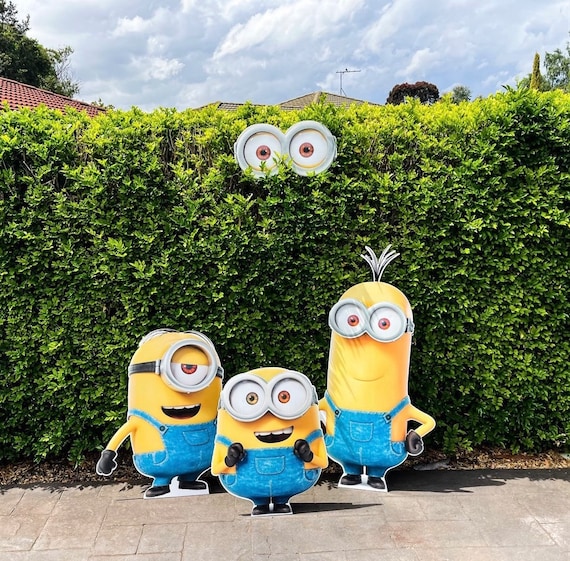 Décoration Carton Minions Grandeur Nature Et Miniature - Pour Fête Ou événement - Neuf UK