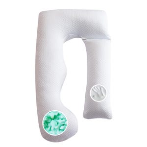 Pregnancy Pillows for Sleeping | Cooling Pregnancy Pillow for Women | Gel Memory Foam Side Sleeper Body Pillow | U Shaped Maternity Pillow