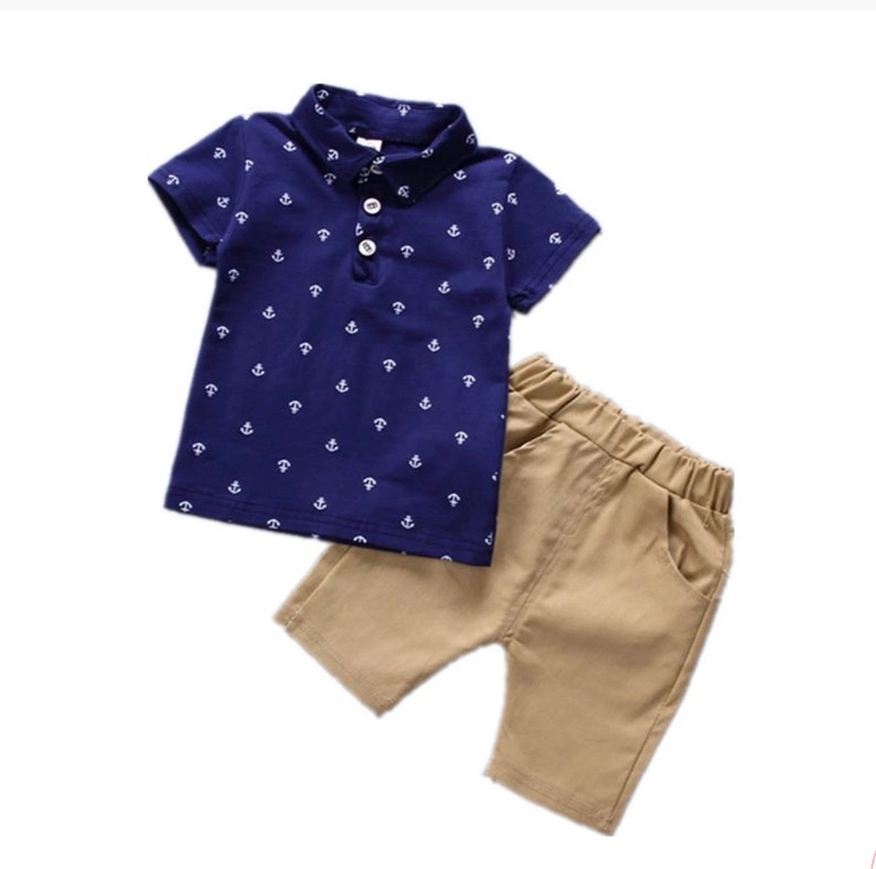 Summer Children's Clothes Sets Boys Tshirt and Shorts Pants 2 Pieces