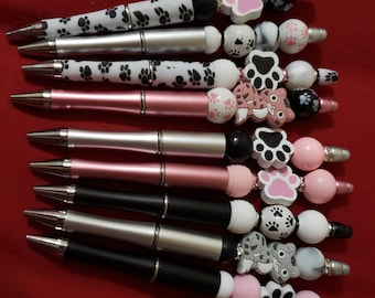 Cute Cat Pens, Kawaii Cat Gel Pen, Novelty Pen, Cat Lover Gift