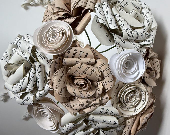 Classic Book Page Bouquet