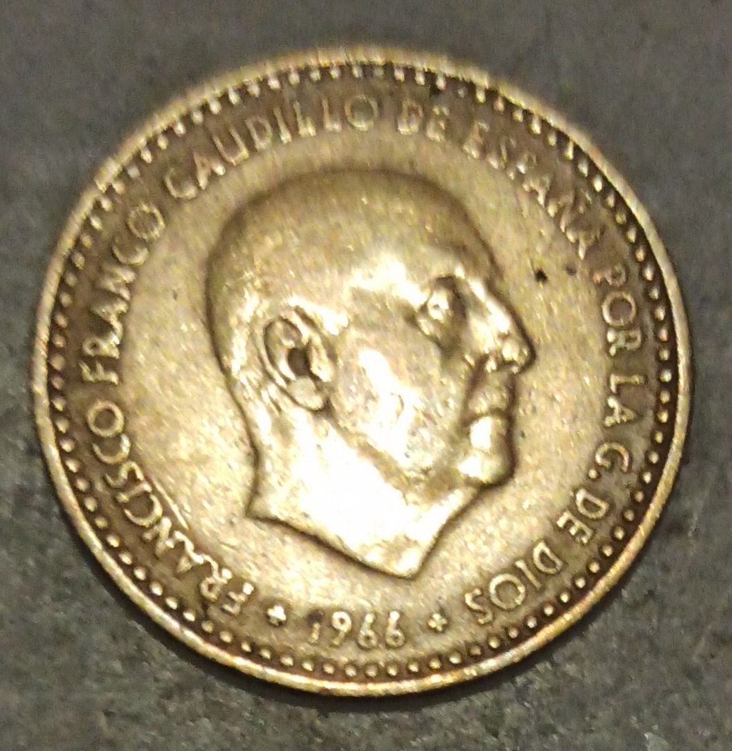 Una peseta 1966 coin - Etsy 日本