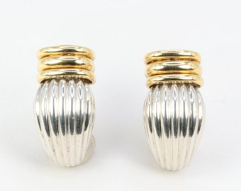 OJ PERRIN Vintage gold and silver earrings