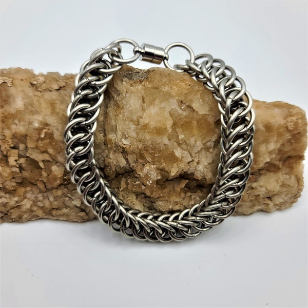 Stainless Steel Half Persian Chainmail Bracelet