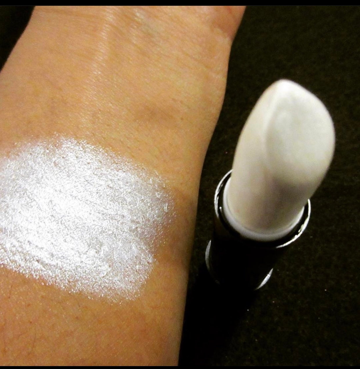 Shimmery white lipstick cosmetics no chemicals