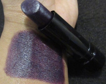 Dark purple lipstick half off cosmetics makeup