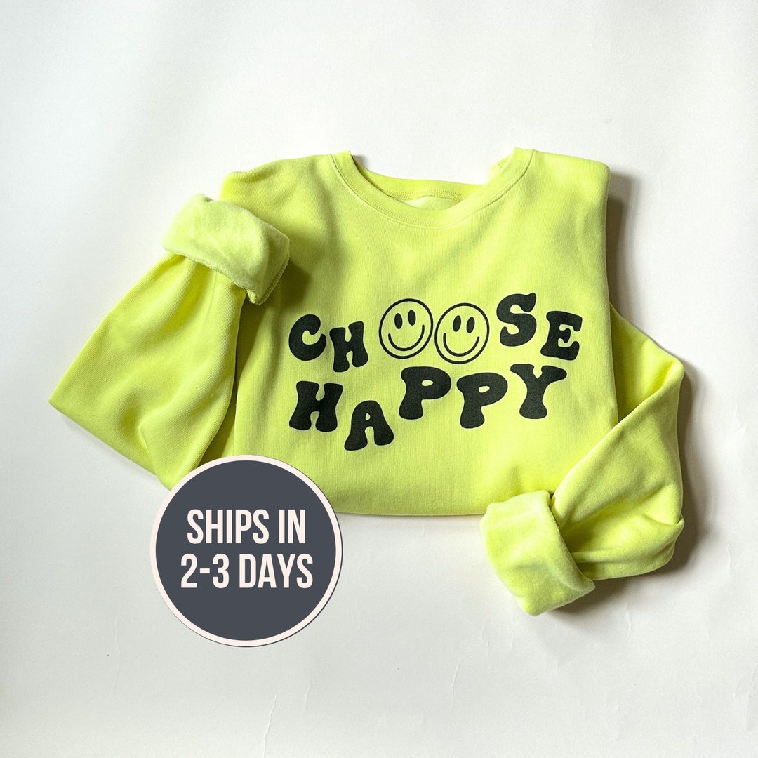 Smile Choose To Be Happy Because Happy Chose You Unisex Jersey SS V-Neck T-Shirt