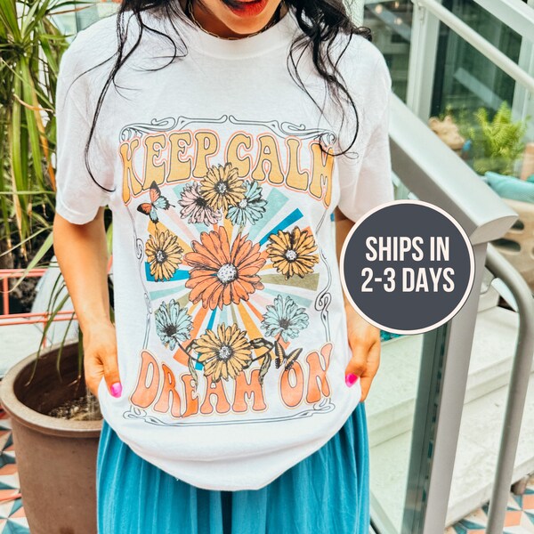 T-shirt Keep Calm Magician - Adulte Homme/femme - Marque Fruit Of The Loom - Neuf Sans étiquettes