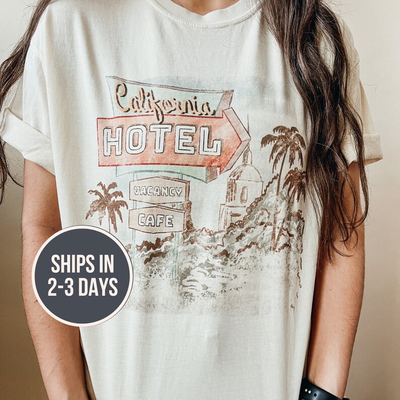 The Eagles Tee Band Tee Hotel California Tee Graphic Tee Etsy