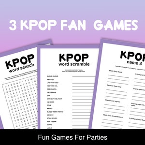 KPOP Party Games