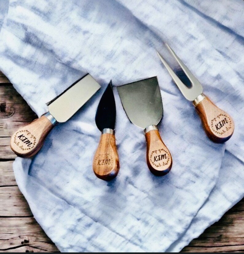Kitchen Cheese Dip Spreader Knives Set Of 4 With Christmas Theme Handles Poshmar